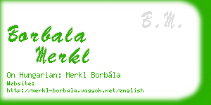 borbala merkl business card